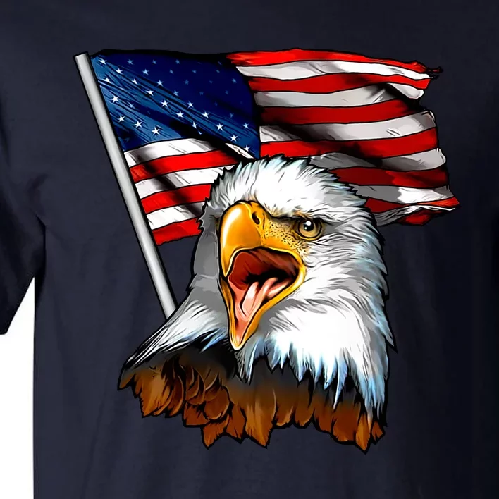 American Patriotic Eagle Flag Tall T-Shirt