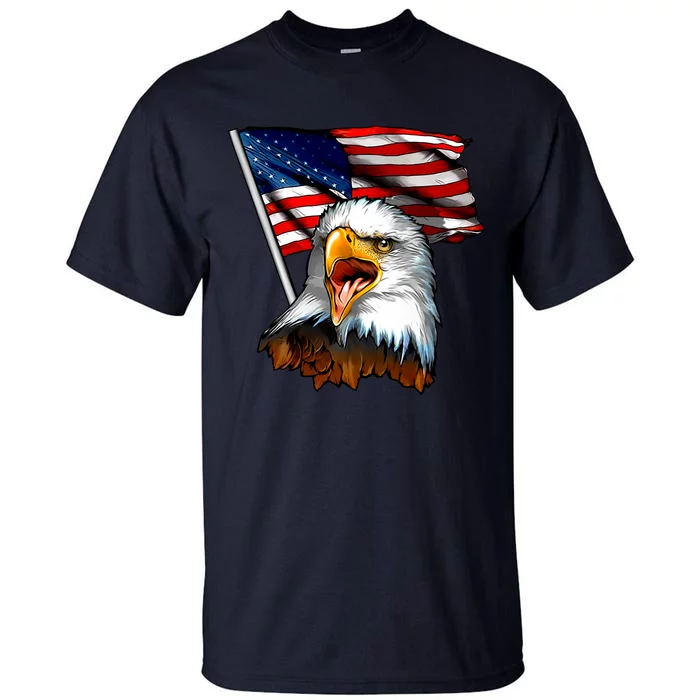 American Patriotic Eagle Flag Tall T-Shirt