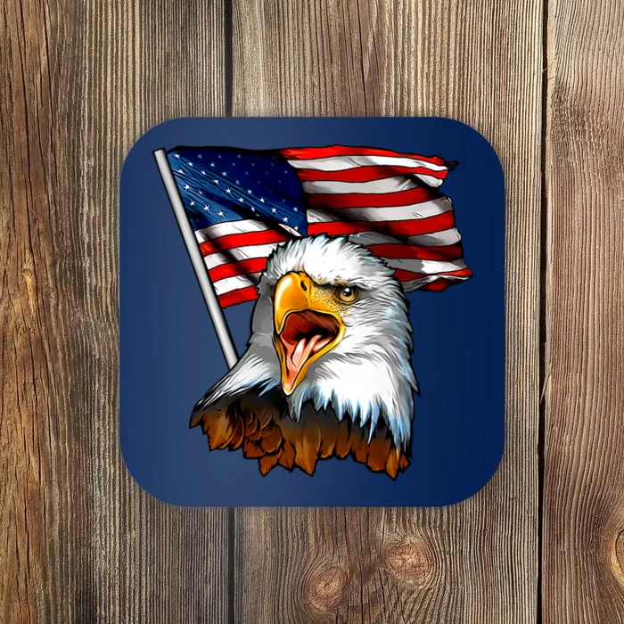 American Patriotic Eagle Flag Coaster