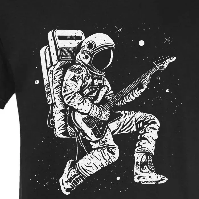 Astronaut playing electric guitar in space Astronaut Art Garment-Dyed Heavyweight T-Shirt