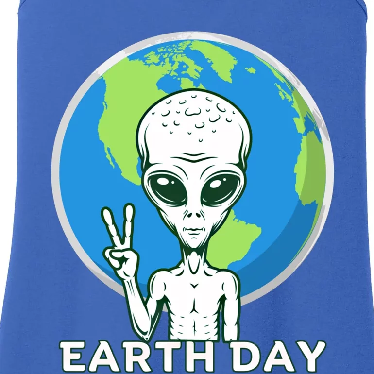 Alien Planet Earth Day April 22 Earth Day Cute Gift Ladies Essential Tank