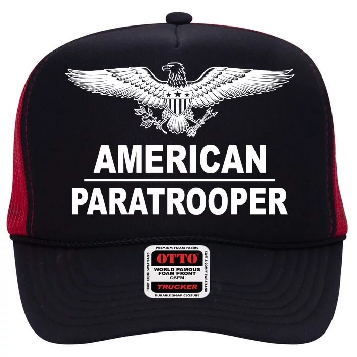 American Paratrooper Eagle High Crown Mesh Trucker Hat