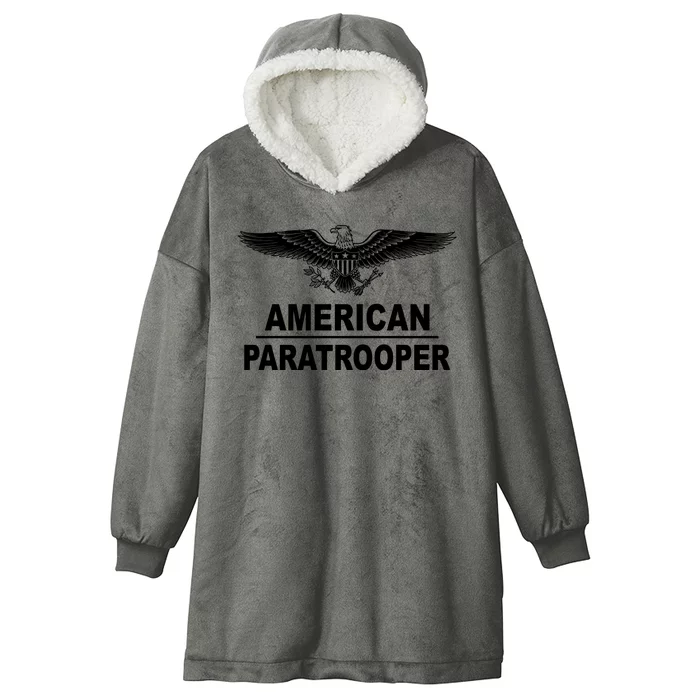 American Paratrooper Eagle Hooded Wearable Blanket