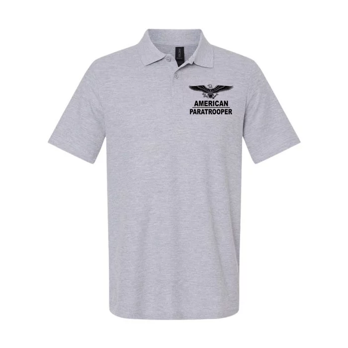 American Paratrooper Eagle Softstyle Adult Sport Polo