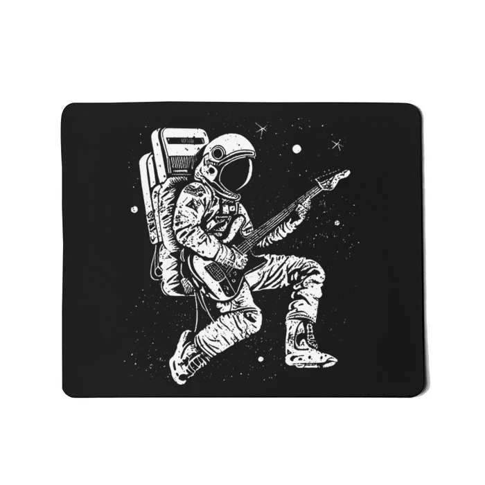 Astronaut playing electric guitar in space Astronaut Art Mousepad