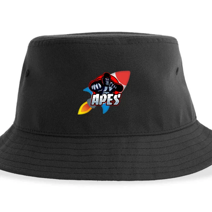 Apes To The Moon Sustainable Bucket Hat