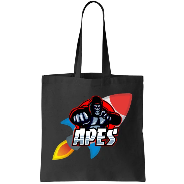 Apes To The Moon Tote Bag