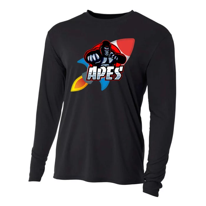 Apes To The Moon Cooling Performance Long Sleeve Crew