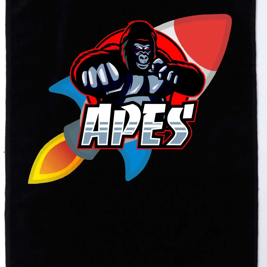 Apes To The Moon Platinum Collection Golf Towel