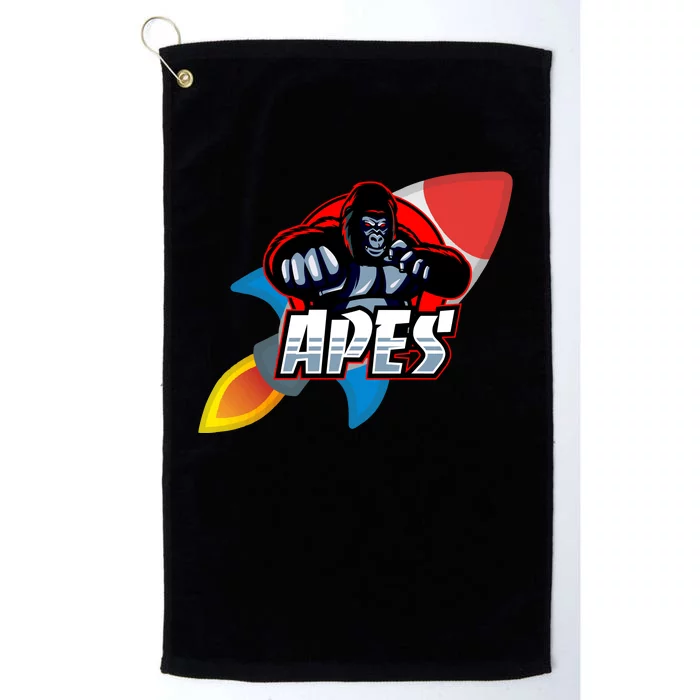 Apes To The Moon Platinum Collection Golf Towel