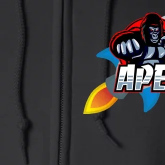 Apes To The Moon Full Zip Hoodie