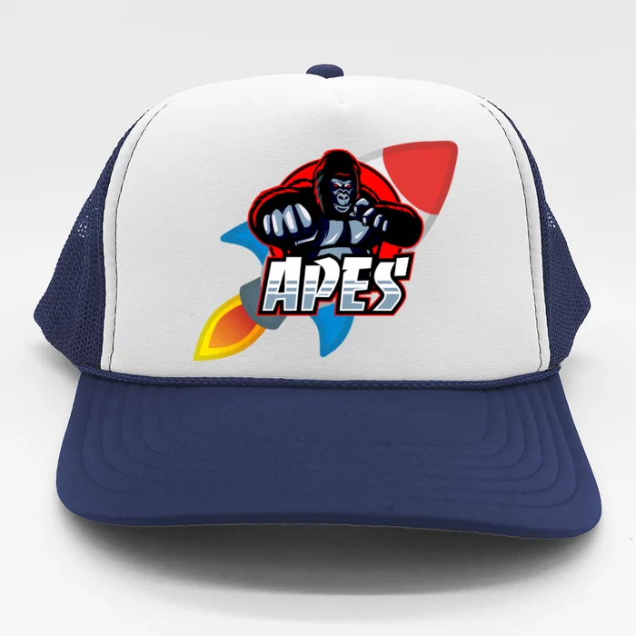 Apes To The Moon Trucker Hat