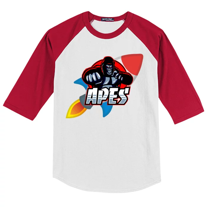 Apes To The Moon Kids Colorblock Raglan Jersey