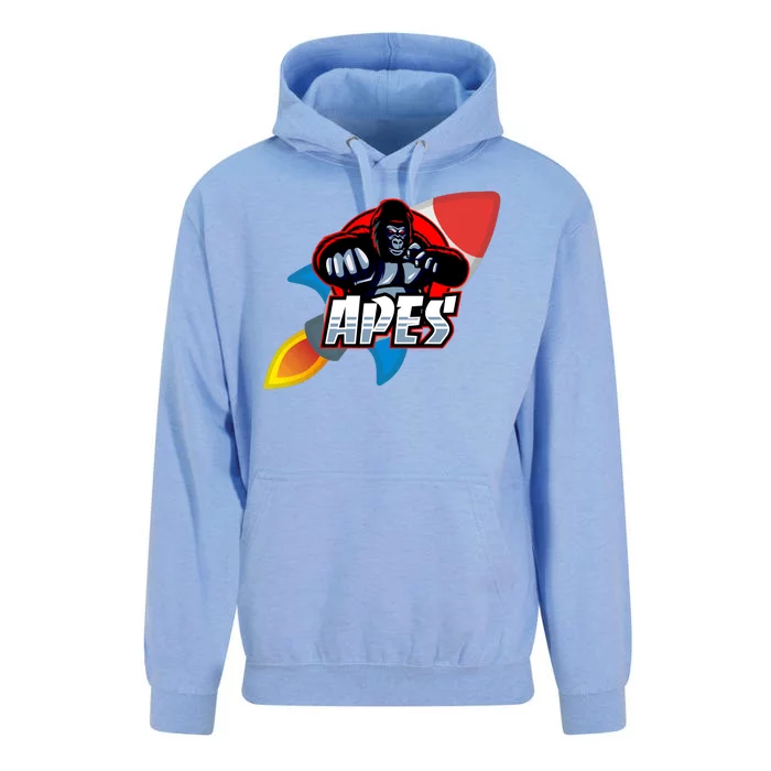 Apes To The Moon Unisex Surf Hoodie