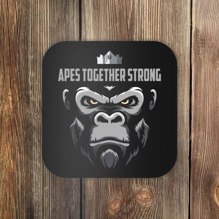 Apes Together Strong Gorilla HODL Stocks Coaster