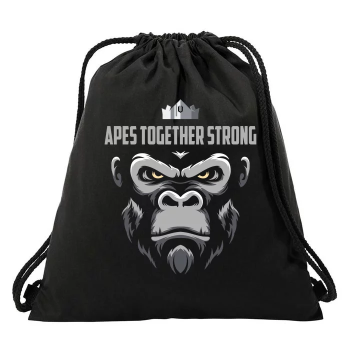 Apes Together Strong Gorilla HODL Stocks Drawstring Bag