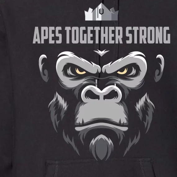 Apes Together Strong Gorilla HODL Stocks Premium Hoodie