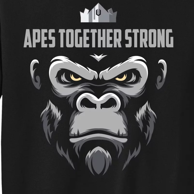 Apes Together Strong Gorilla HODL Stocks Tall Sweatshirt