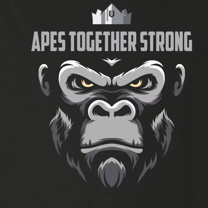 Apes Together Strong Gorilla HODL Stocks Toddler Long Sleeve Shirt