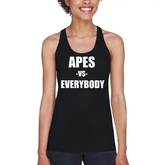 Apes Vs Everybody Women's Racerback Tank