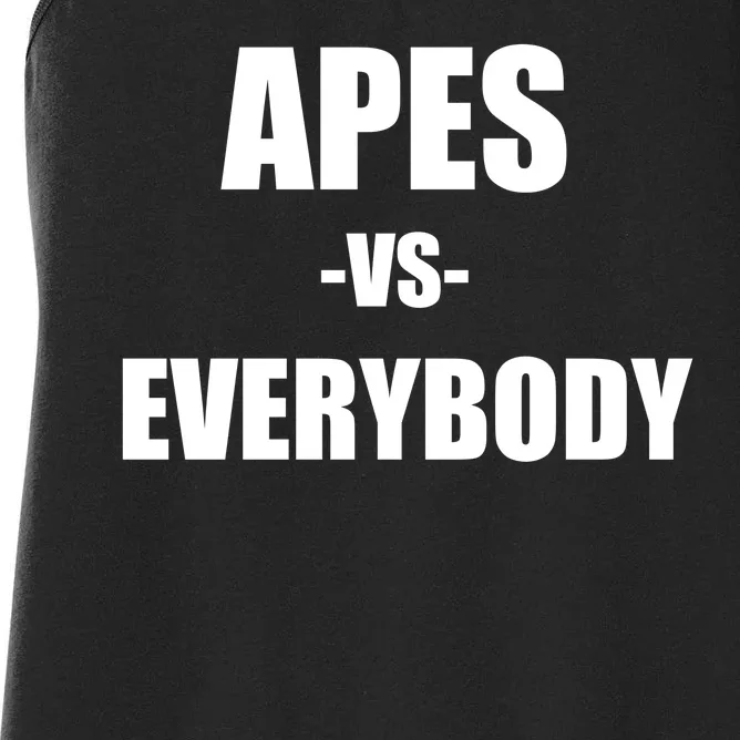 Apes Vs Everybody Women's Racerback Tank