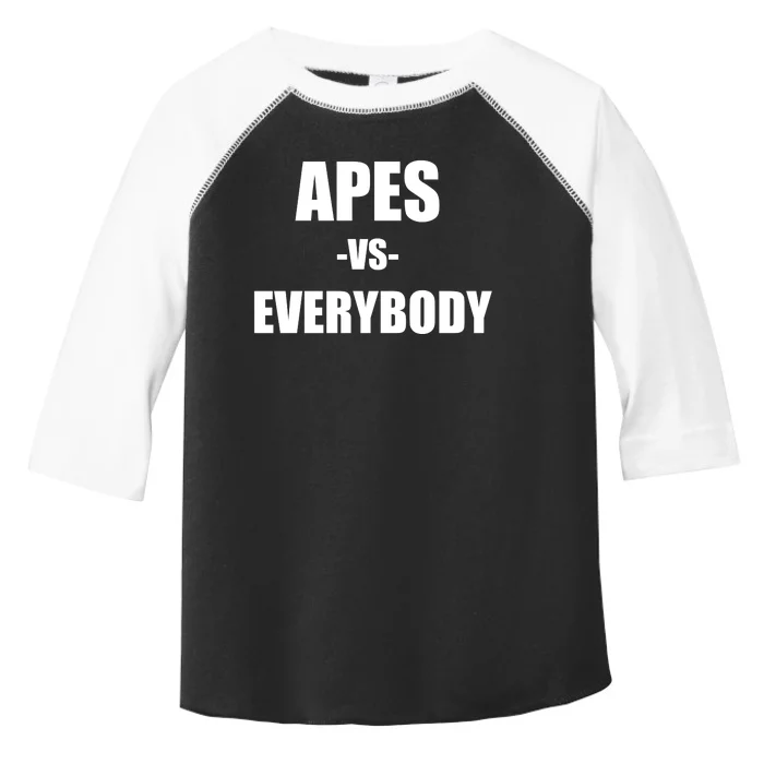 Apes Vs Everybody Toddler Fine Jersey T-Shirt