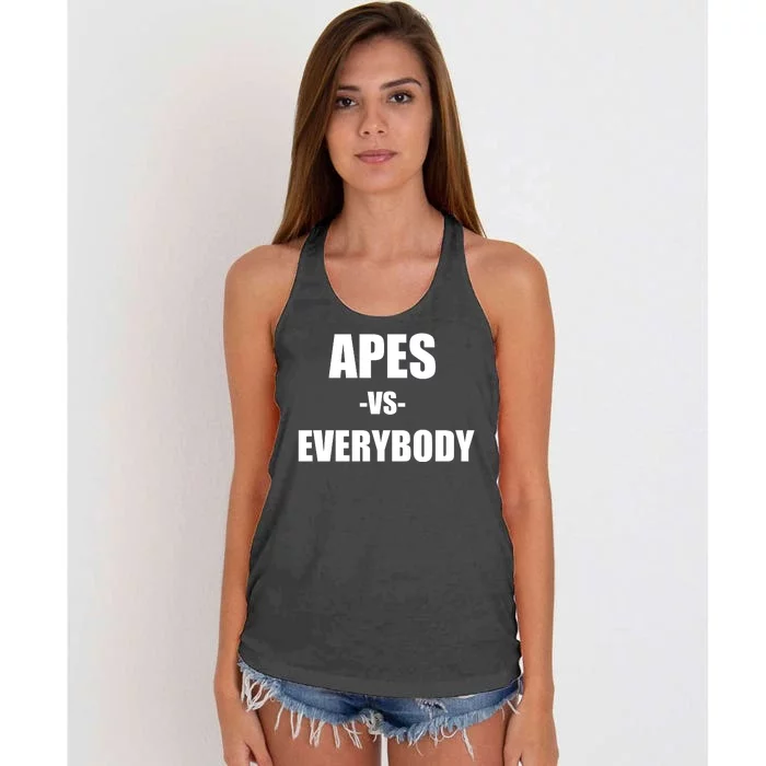 Apes Vs Everybody Women's Knotted Racerback Tank