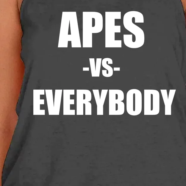 Apes Vs Everybody Women's Knotted Racerback Tank