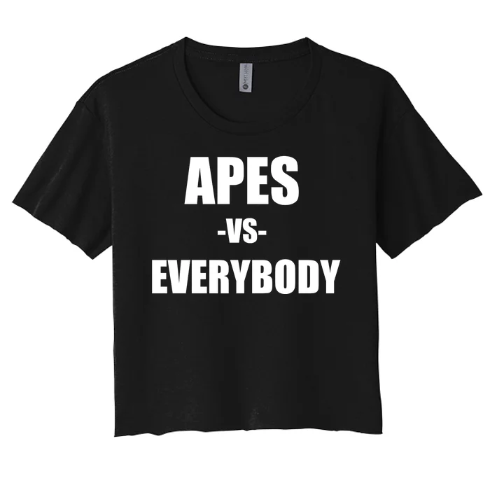 Apes Vs Everybody Women's Crop Top Tee