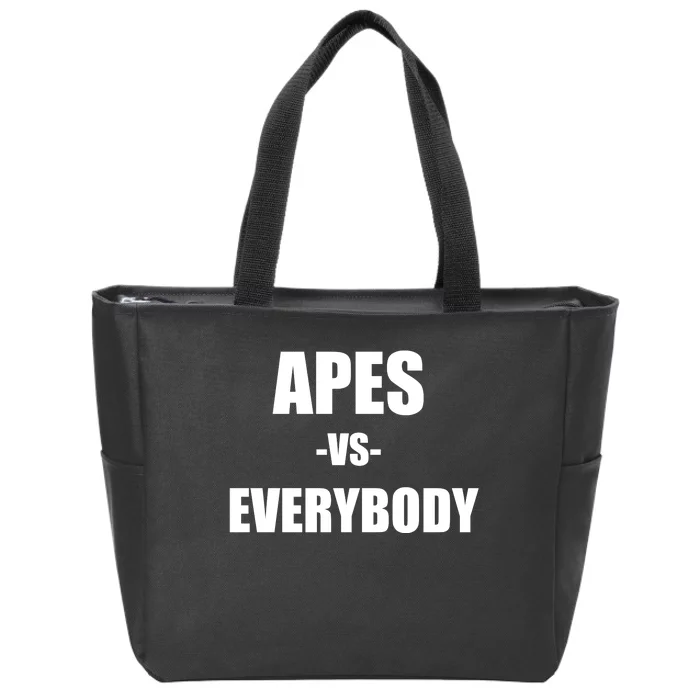 Apes Vs Everybody Zip Tote Bag