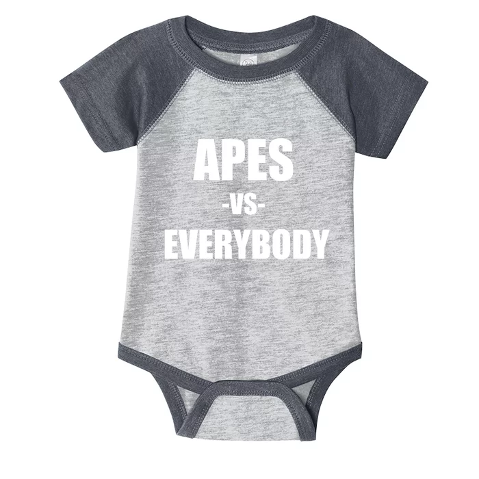 Apes Vs Everybody Infant Baby Jersey Bodysuit