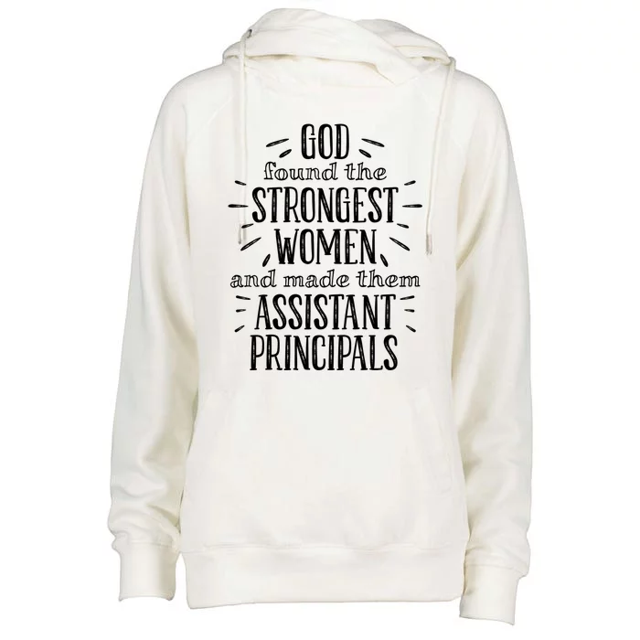 Assistant Principal Funny Gift Womens Funnel Neck Pullover Hood