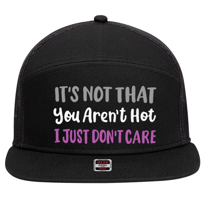 Asexual Pride Flag Ace Pride Asexuality Aromantic Funny 7 Panel Mesh Trucker Snapback Hat