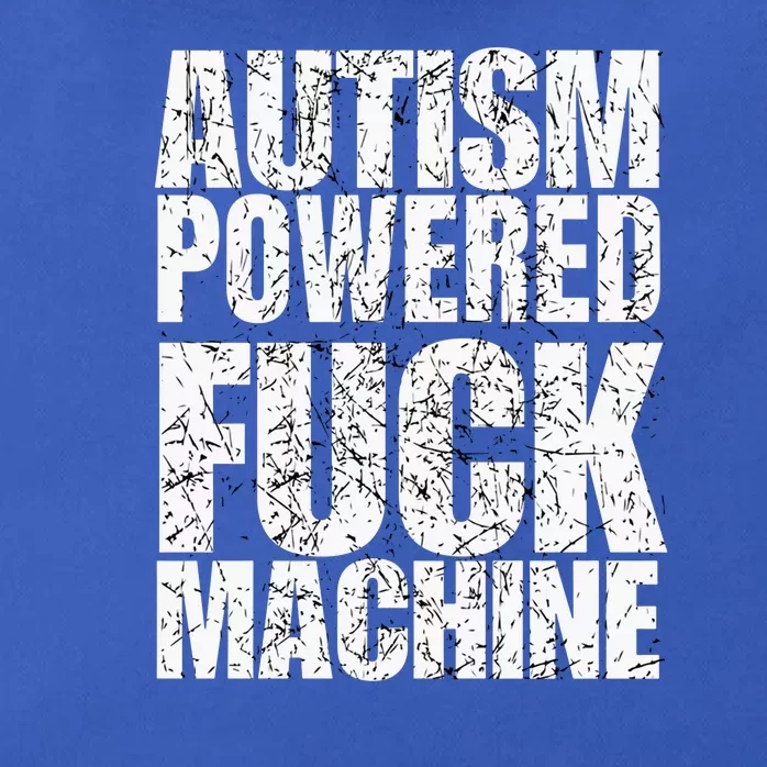 Autism Powered Fck Machine Quote Zip Tote Bag