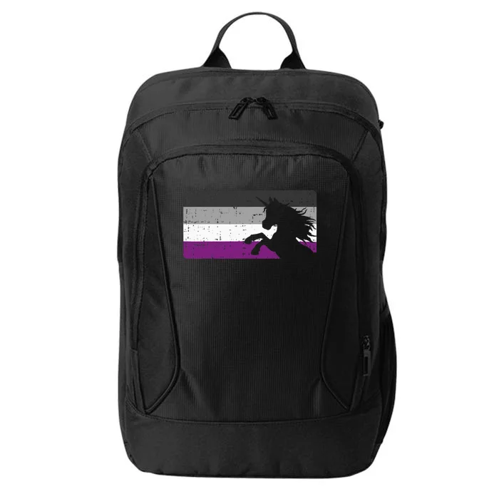 Asexual Pride Flag Unicorn Majestic Animal Ace Lgbtq City Backpack