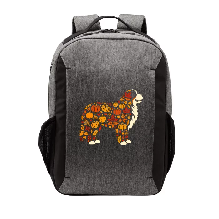 Autumn Pumpkin Fall Bernese Mountain Dog Thanksgiving Wo Vector Backpack