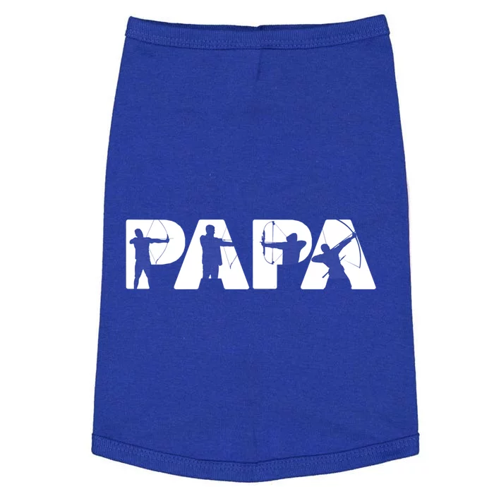 Archery Papa Funny Papa Archer Dad Fathers Day Gift Doggie Tank