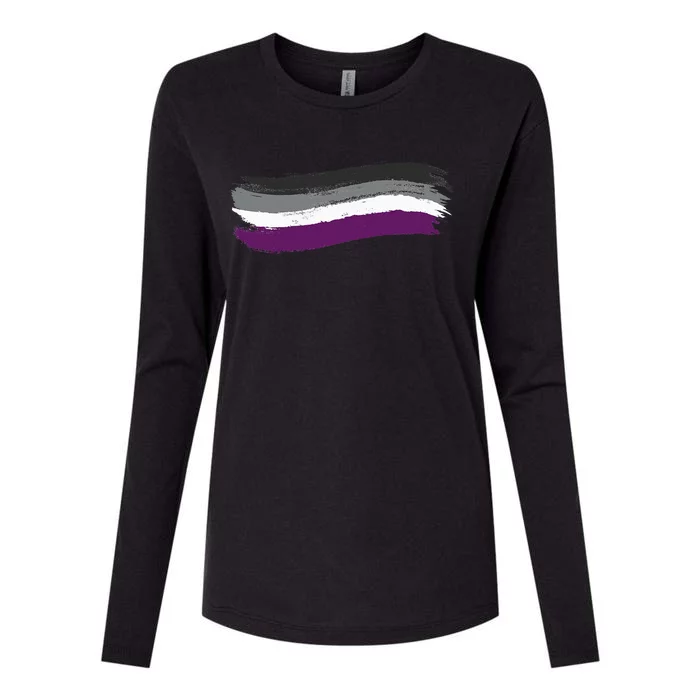 Asexual Pride Flag Pro Lgbtq Ally Equality Womens Cotton Relaxed Long Sleeve T-Shirt