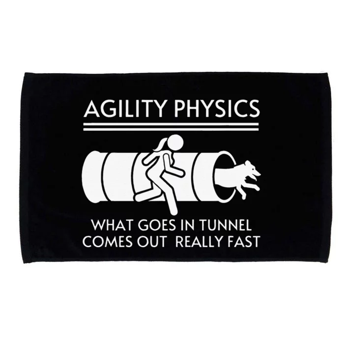 Agility Physics Funny Dog Agility Microfiber Hand Towel