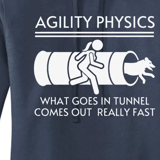 Agility Physics Funny Dog Agility Women's Pullover Hoodie