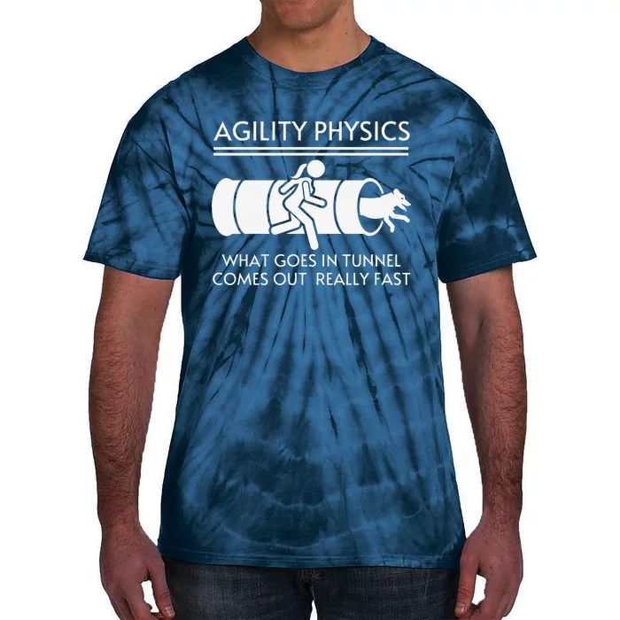 Agility Physics Funny Dog Agility Tie-Dye T-Shirt