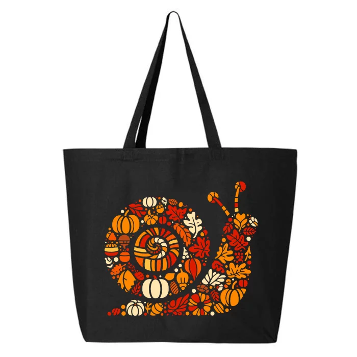 Autumn Pumpkin Fall Snail Thanksgiving Womenss 25L Jumbo Tote