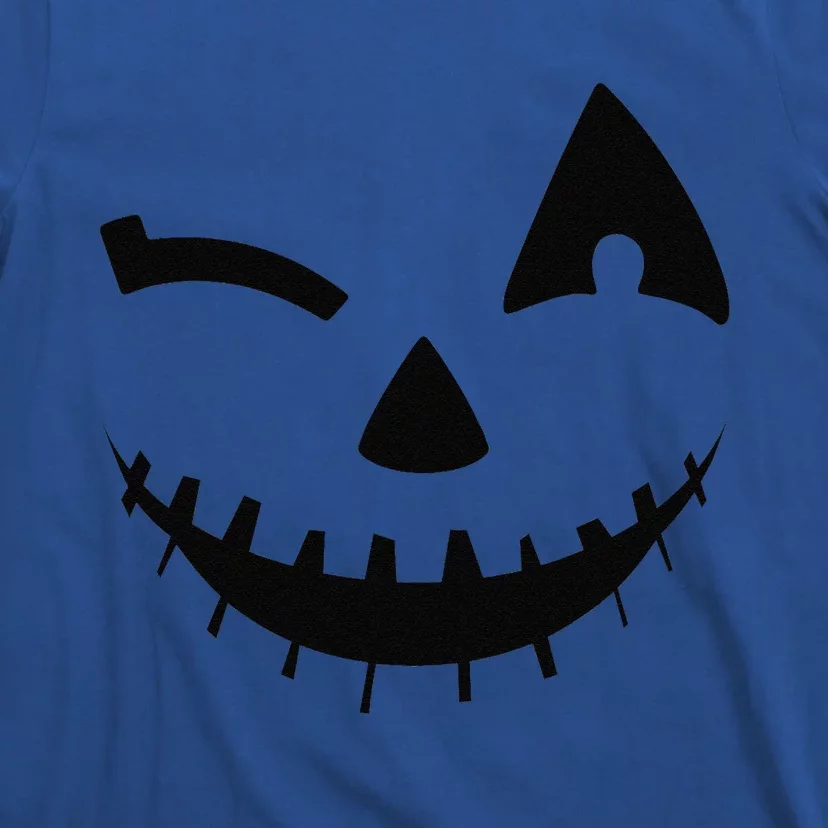 Adult Pumpkin Funny Halloween Jackolantern Costume T-Shirt