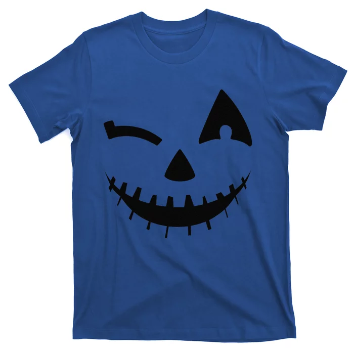 Adult Pumpkin Funny Halloween Jackolantern Costume T-Shirt