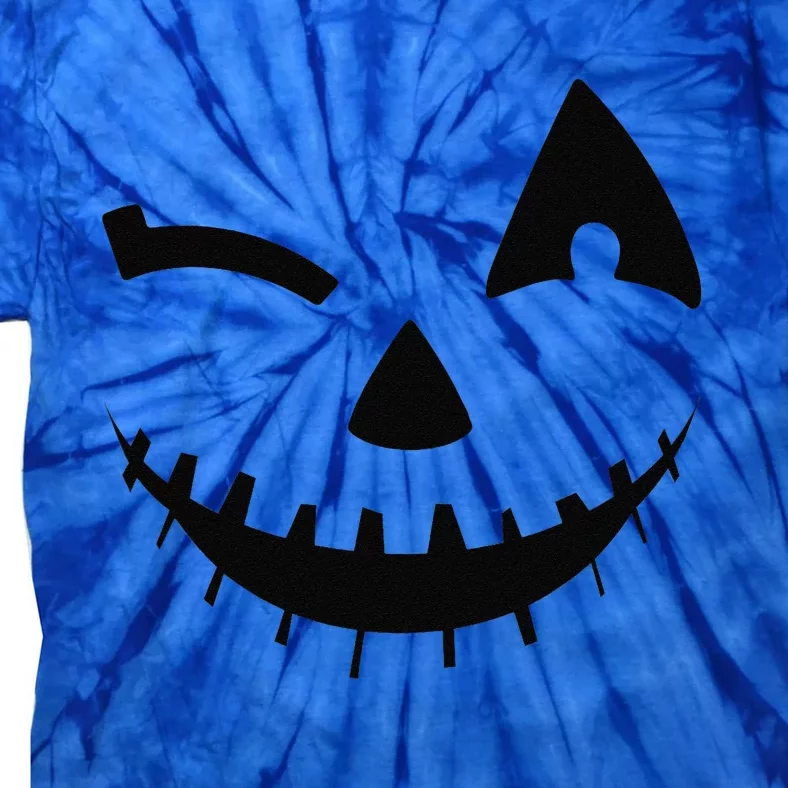 Adult Pumpkin Funny Halloween Jackolantern Costume Tie-Dye T-Shirt