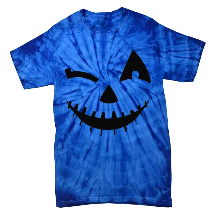 Adult Pumpkin Funny Halloween Jackolantern Costume Tie-Dye T-Shirt