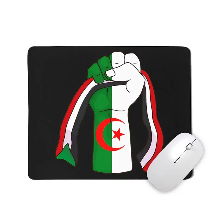 Algerian Palestinian Flag Algeria Stand With Palestine Mousepad