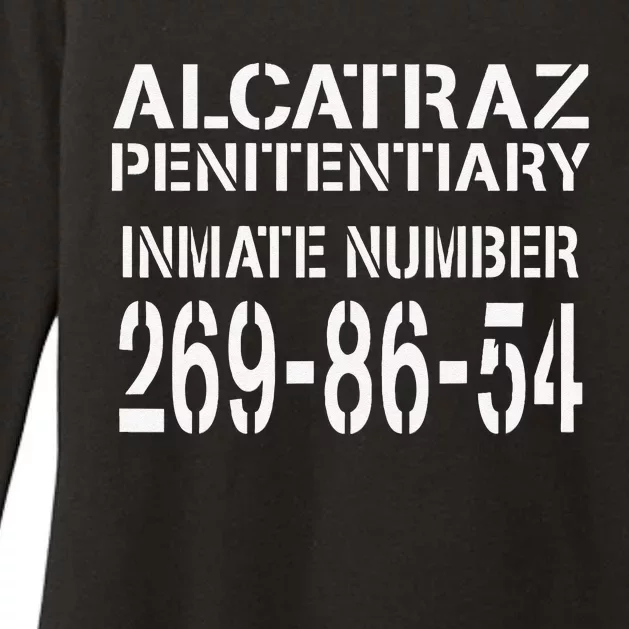 Alcatraz Prison Funny Prisoner Costume Halloween Gifts Womens CVC Long Sleeve Shirt