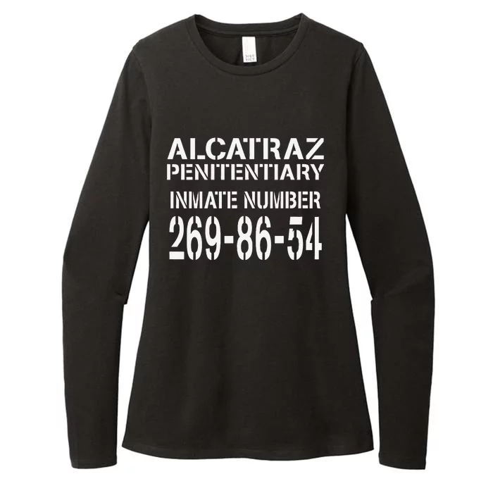 Alcatraz Prison Funny Prisoner Costume Halloween Gifts Womens CVC Long Sleeve Shirt