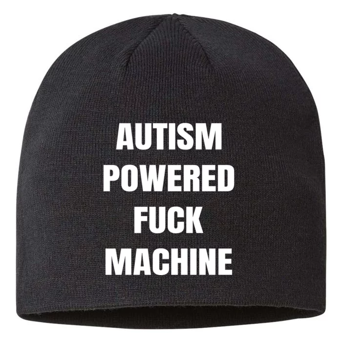 Autism Powered Fuck Machine 8 1/2in Sustainable Knit Beanie